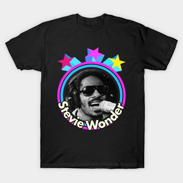 Stevie Wonder - Stars design T-Shirt by PiedPiper